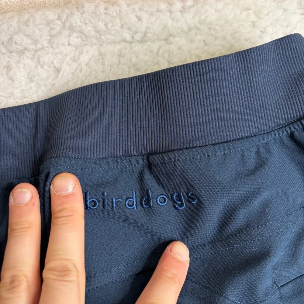 Birddogs Mens L Navy Blue Joggers Built-in Liner Drawstring Waist Athletic Pants
